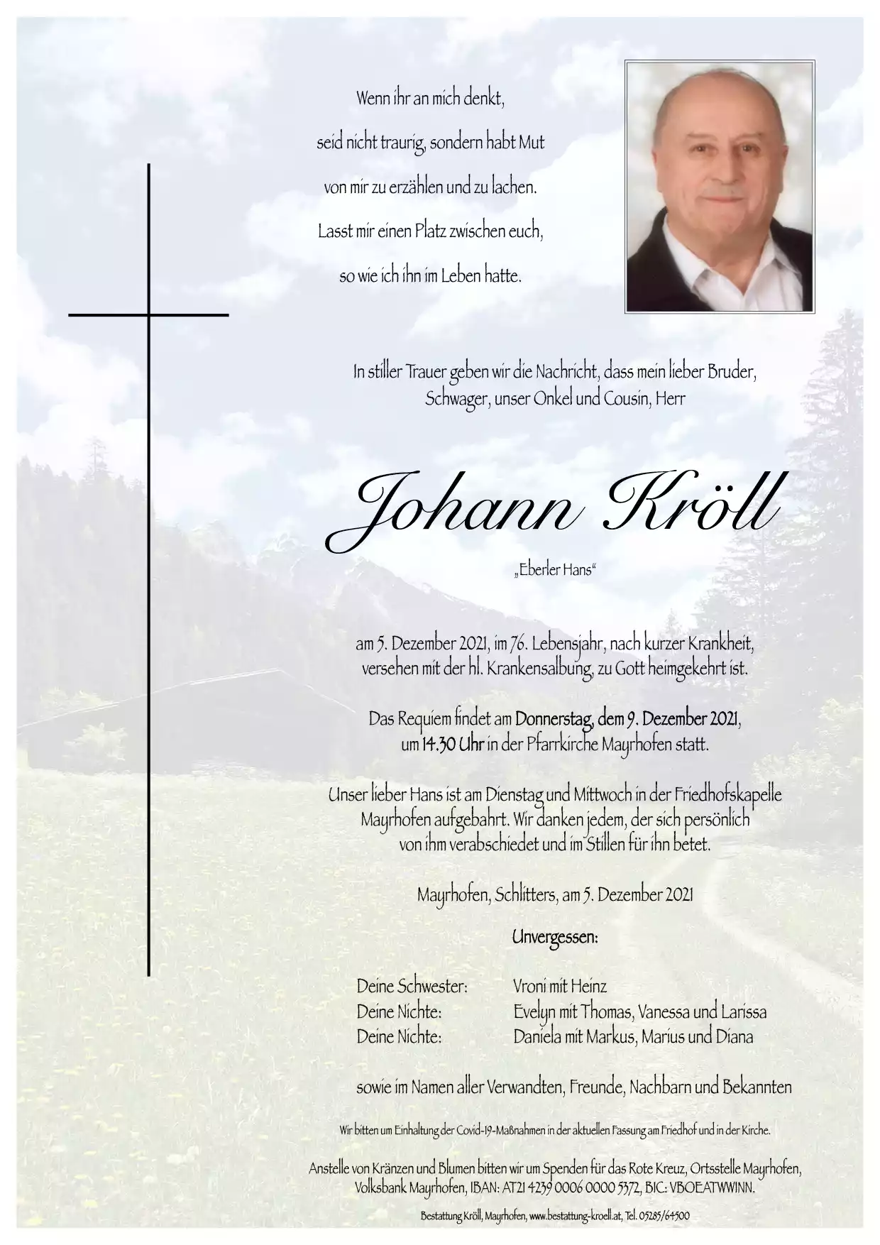 Parte von Johann Kröll